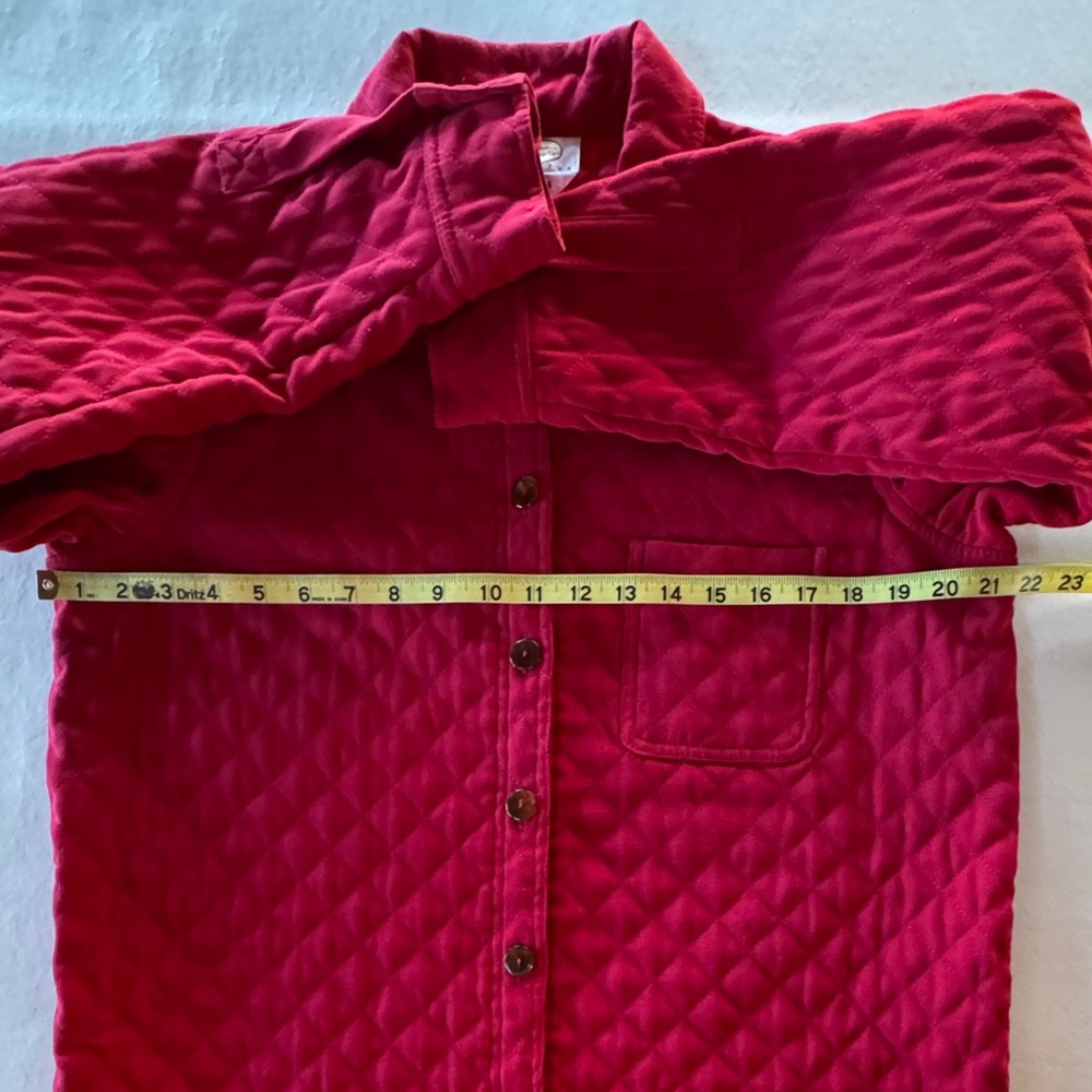 Talbots Quilted Utility Jacket Barn Chore Shacket Red (M/Petite) - Picture 10 of 17